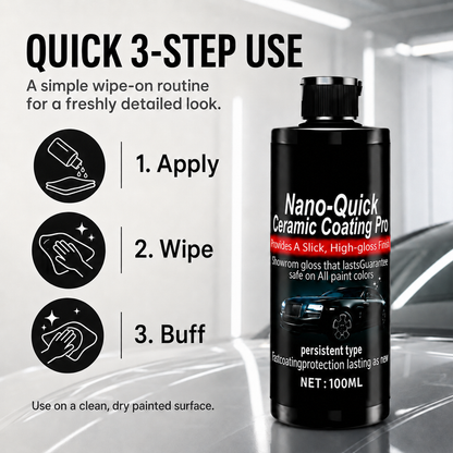 🚗✨ Nano Ceramic Coating Agent 🥇 – High-Gloss Hydrophobic Protection for a Mirror-Like Car Shine-8CR5