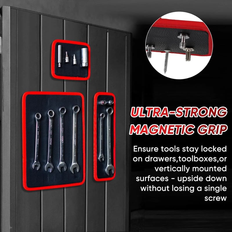🔥 HOT SALE 50% OFF 🧲 Flexible Magnetic Tool Mat – Keep Screws, Nuts & Tools Exactly Where You Need Them-8YF7