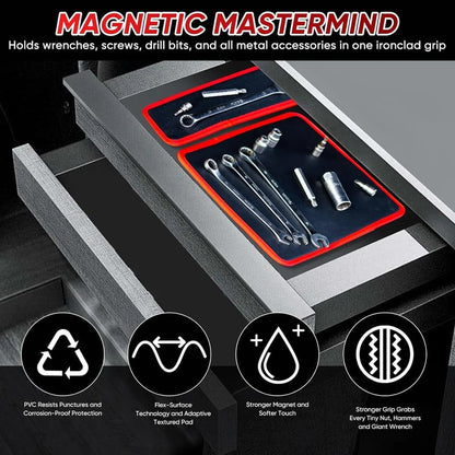 🔥 HOT SALE 50% OFF 🧲 Flexible Magnetic Tool Mat – Keep Screws, Nuts & Tools Exactly Where You Need Them-8YF7