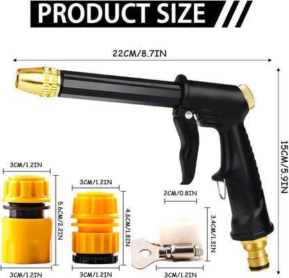 【⭐Newly Upgraded|30k+ sold🥇】Portable High Pressure Water Sprayer, Adjustable Garden Hose Nozzle Sprayer, Car Washing & Maintenance Tool, Pet Cleaning Tool -8SA8