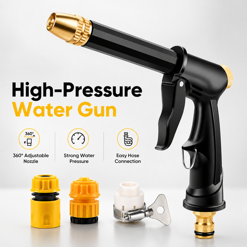 【⭐Newly Upgraded|30k+ sold🥇】Portable High Pressure Water Sprayer, Adjustable Garden Hose Nozzle Sprayer, Car Washing & Maintenance Tool, Pet Cleaning Tool -8SA8