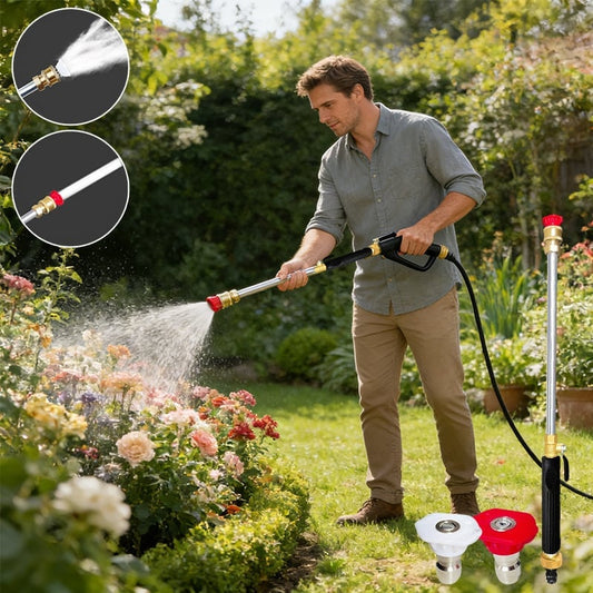 【⭐Newly Upgraded|30k+ sold🥇】Portable High Pressure Water Sprayer, Adjustable Garden Hose Nozzle Sprayer, Car Washing & Maintenance Tool, Pet Cleaning Tool -8SA8