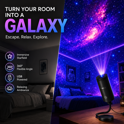 ✨ Plug-and-Play HD Star Projecto-8CR5