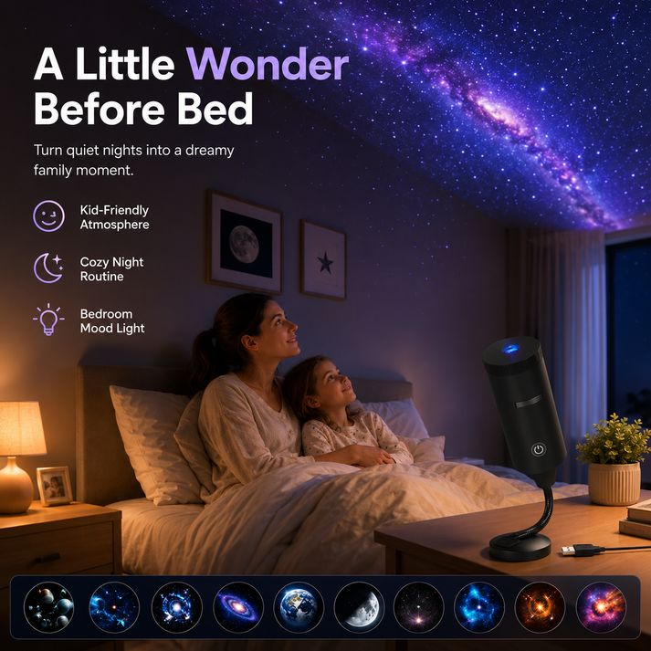 ✨ Plug-and-Play HD Star Projecto-8CR5