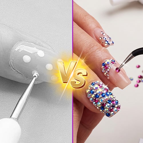✨ DIY Nail Flatback Rhinestones Kit| 32,000+ AB Crystal Gems with Adhesive & Pickup Tool for Salon-Quality Nail Art-8YF7