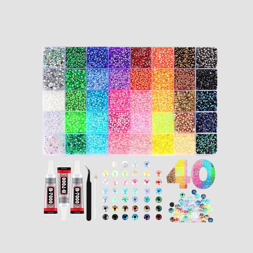 1 Set (32000pcs+30ml glue+tool)