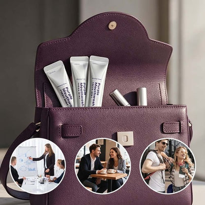 ✨ LIMITED TIME 50% OFF 😁Purple Whitening Mouthwash Sachets – Fresh Breath & Brighter Smile in Just 30 Seconds-8YF7