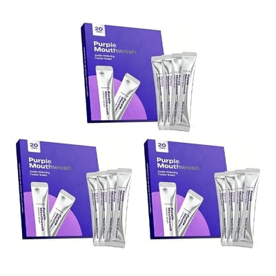 ✨ LIMITED TIME 50% OFF 😁Purple Whitening Mouthwash Sachets – Fresh Breath & Brighter Smile in Just 30 Seconds-8YF7