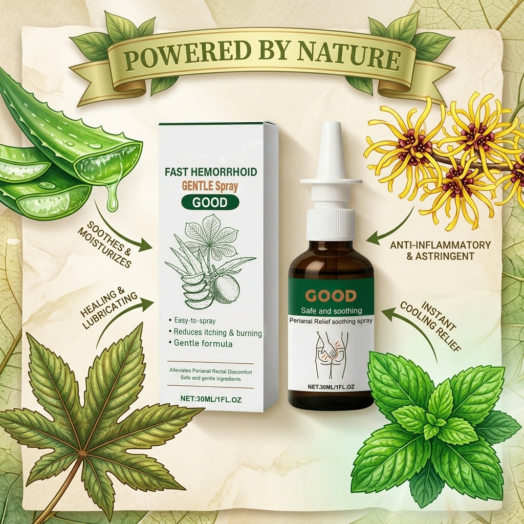 🔥50% OFF LIMITED TIME🩸Instant Hemorrhoid Relief Spray | Eliminate Itching, Burning & Painful Irritation Fast-8YF7