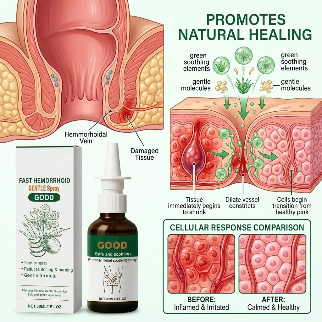 🔥50% OFF LIMITED TIME🩸Instant Hemorrhoid Relief Spray | Eliminate Itching, Burning & Painful Irritation Fast-8YF7