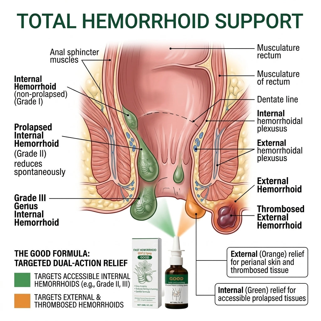 🔥50% OFF LIMITED TIME🩸Instant Hemorrhoid Relief Spray | Eliminate Itching, Burning & Painful Irritation Fast-8YF7
