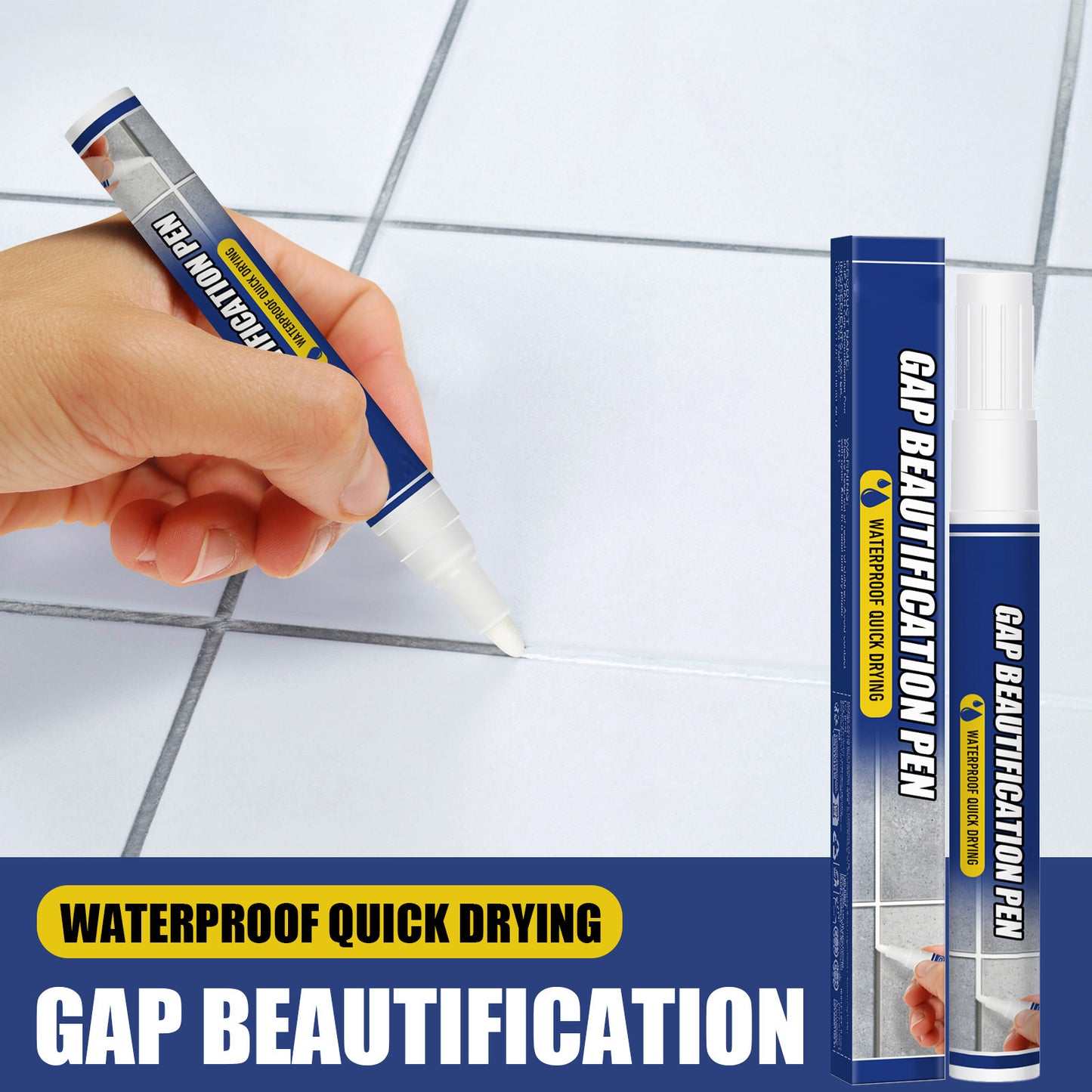 🖌️Tile Grout Repair Marker Pen✨ Renew Your Tile Grout in Seconds – Waterproof, Precision Marker for Home Renovation! ✨-8SA8