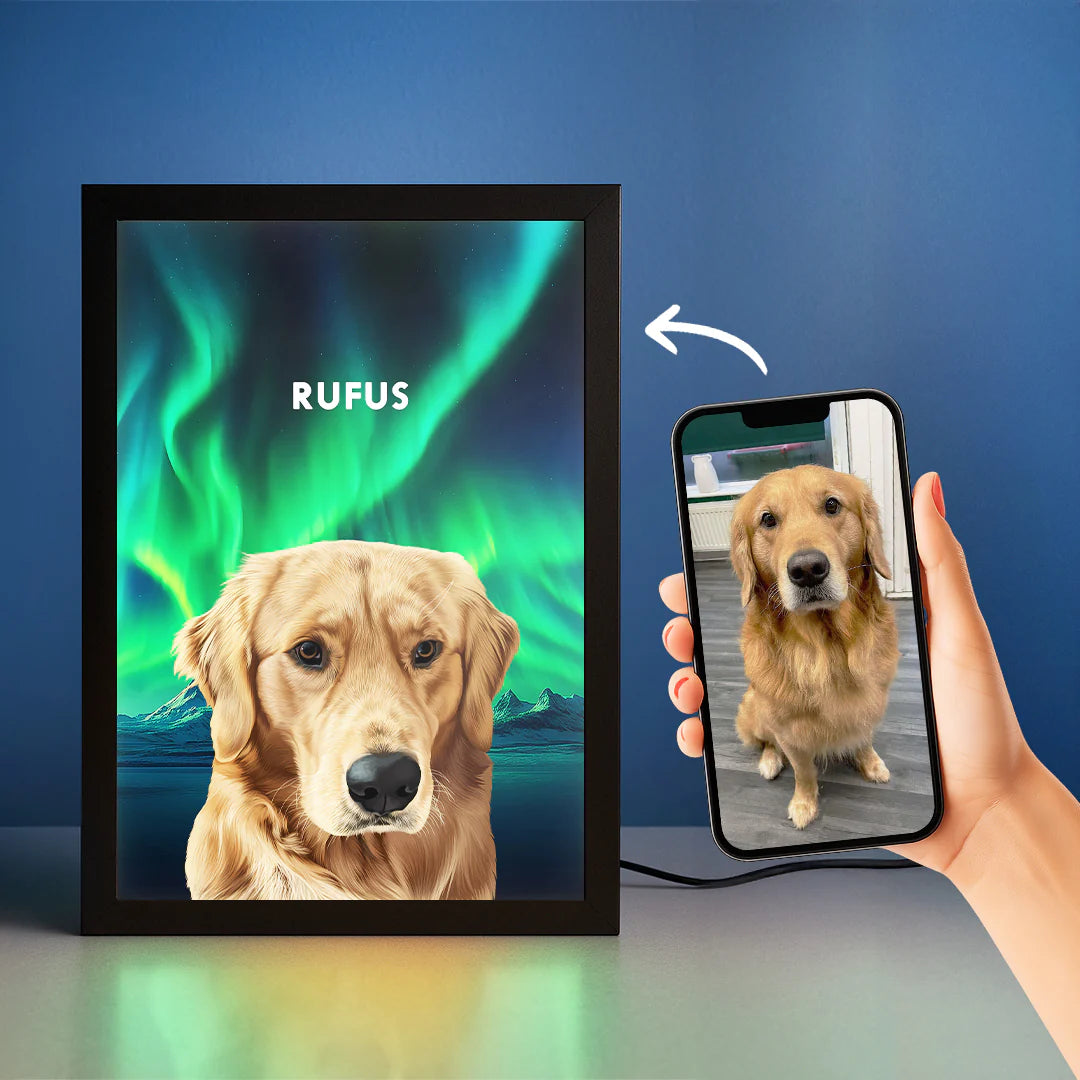 💡Turn Your Pet Into a Beautiful Personalized Night Light.⚡A custom LED pet portrait lamp designed from your favorite photo to celebrate the love, comfort, and joy your pet brings every day.-8SA8