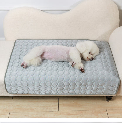 🐶🐈Pet Cooling Mat for Dogs & Cats🐶🐈| No Water No Electricity Self Cooling Pad, Non-Gel Toxic-Free Quick Dry Washable Cool Bed Prevents Pet Heatstroke for Hot Summer Days🥵-8HJ9