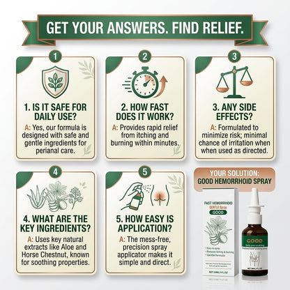 🔥50% OFF LIMITED TIME🩸Instant Hemorrhoid Relief Spray | Eliminate Itching, Burning & Painful Irritation Fast-8YF7