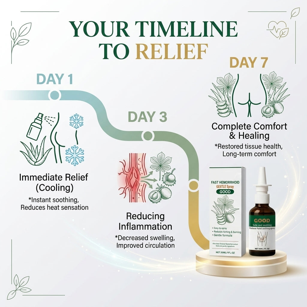 🔥50% OFF LIMITED TIME🩸Instant Hemorrhoid Relief Spray | Eliminate Itching, Burning & Painful Irritation Fast-8YF7
