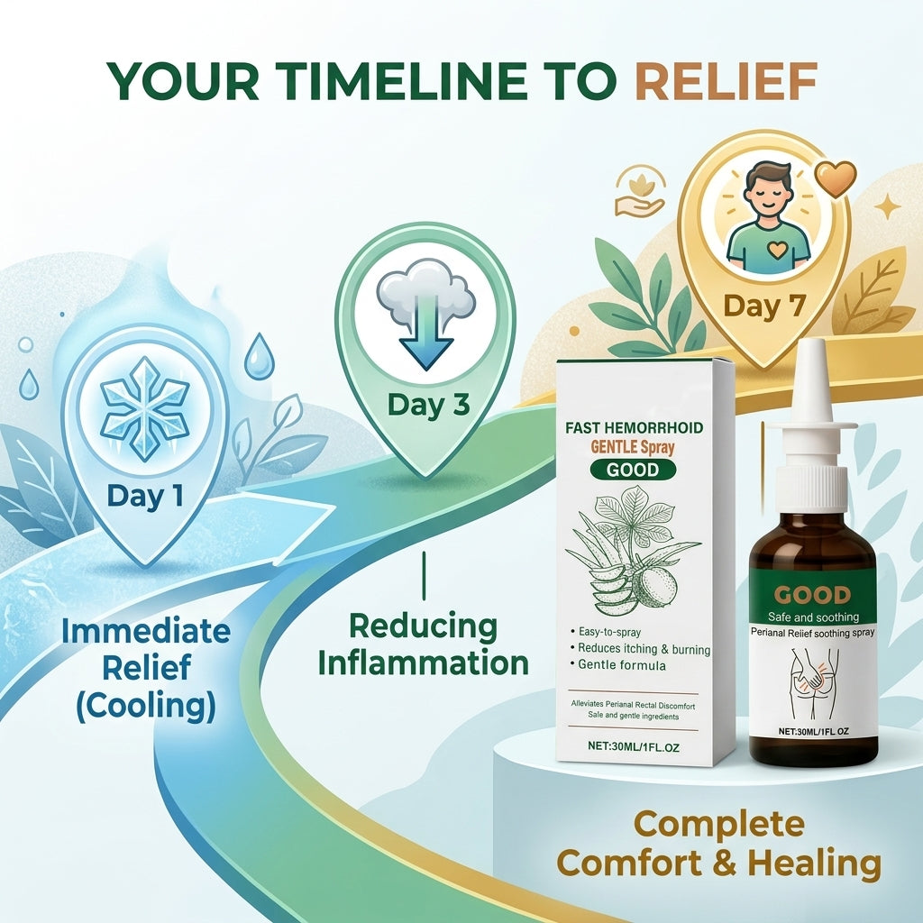 🔥50% OFF LIMITED TIME🩸Instant Hemorrhoid Relief Spray | Eliminate Itching, Burning & Painful Irritation Fast-8YF7