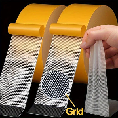 ✨Mesh Magic Double Sided Tape🥳|Zero Wall Damage Washable Reusable Heavy Duty Tape, 120°F Heat Resistant 100% Waterproof No Drill Adhesive Strips Replace Foam Tape & Nails❌🔨-8HJ9