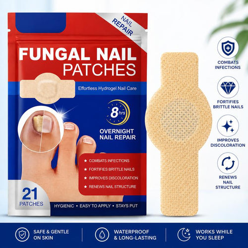 ✨LIMITED TIME 50% DISCOUNT✨ 21pcs Fungal Nail Care Patches Overnight Toenail Fungus Repair Strips for Damaged Discolored Nails-8YF7