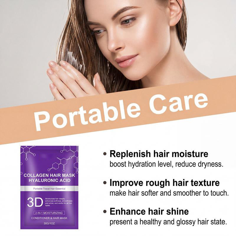 【🔥Hot Pick | 50K+ Sold💯】3D Collagen Hair Mask for Dry & Damaged Hair – Salon-Grade Deep Repair & Shine, Suitable for All Hair Types-8SA8