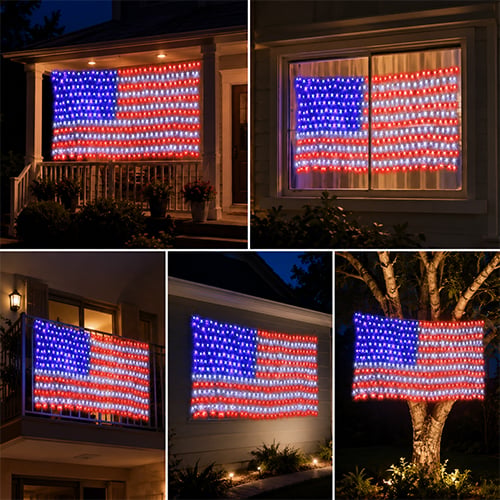 🔥LIMITED 50% OFF Today | 420 LED Flag String Lights – Turn Any Porch Or Party Space Into A Glowing Celebration Spot-8YF7