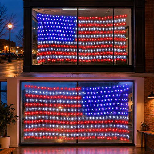 🔥LIMITED 50% OFF Today | 420 LED Flag String Lights – Turn Any Porch Or Party Space Into A Glowing Celebration Spot-8YF7