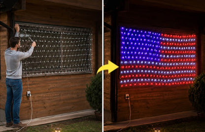 🔥LIMITED 50% OFF Today | 420 LED Flag String Lights – Turn Any Porch Or Party Space Into A Glowing Celebration Spot-8YF7
